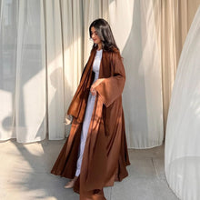 Charger l'image dans la galerie, Abaya Kimono Marron
