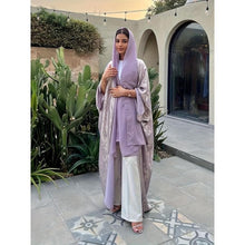 Charger l'image dans la galerie, Abaya Kimono Violet