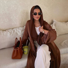 Charger l'image dans la galerie, Abaya Kimono Marron

