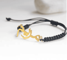 Charger l'image dans la galerie, Bracelet Prénom Arabe Tresse Noir
