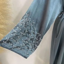 Charger l'image dans la galerie, Abaya Kimono Gris
